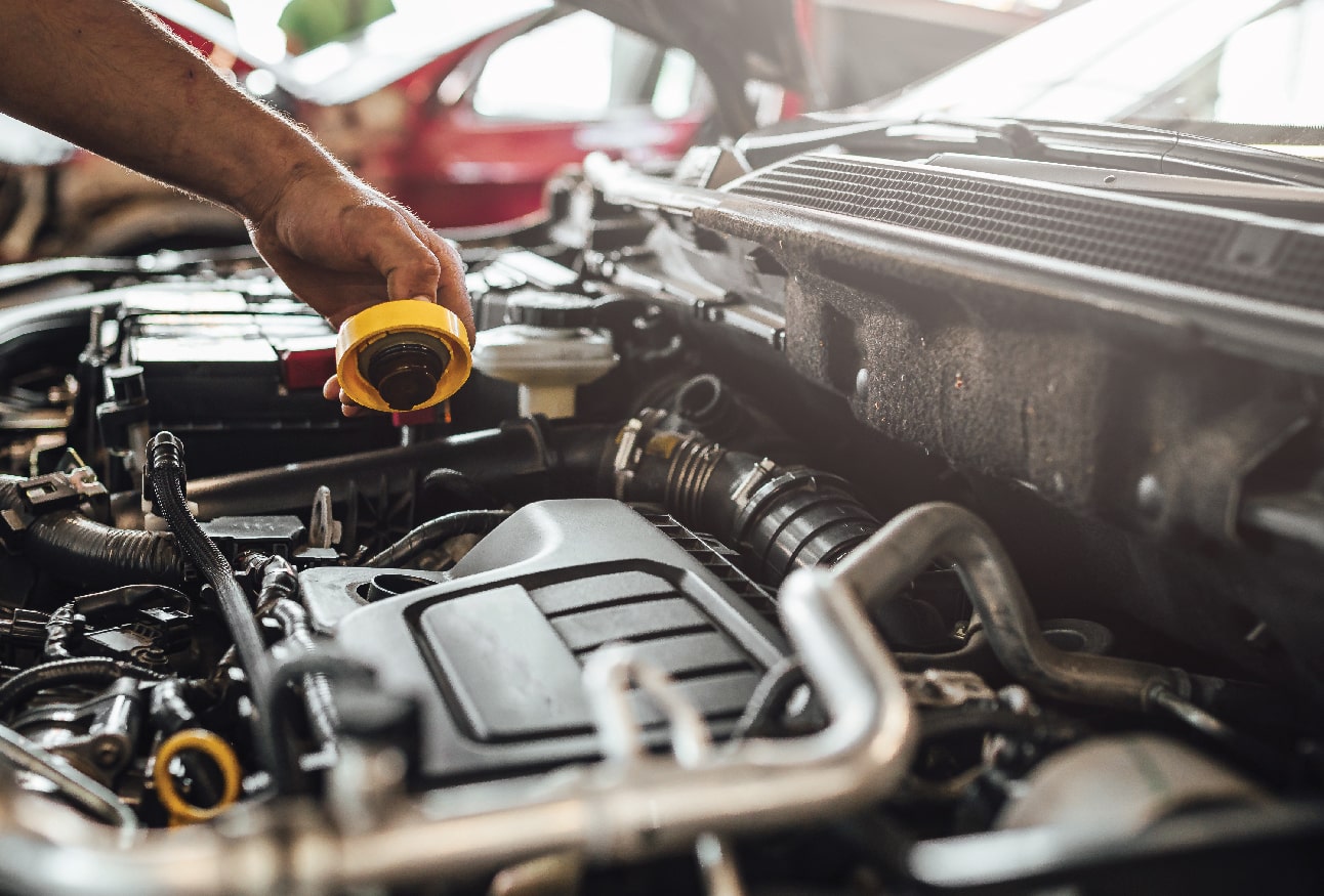 Car body workshop in Muscat